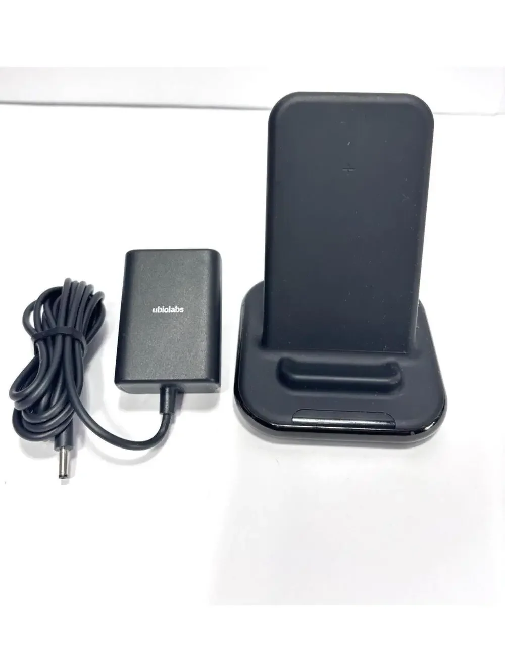 Ubio Labs 2-in-1 Wireless Charging Stand ,Plug Works -Charger **For Parts Only**